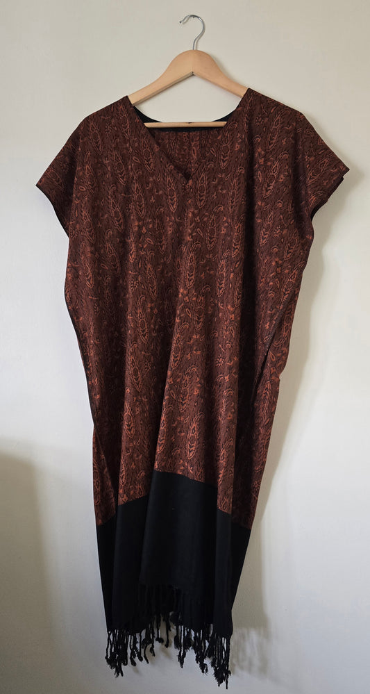 Moon Child Tunic Top in Maroon