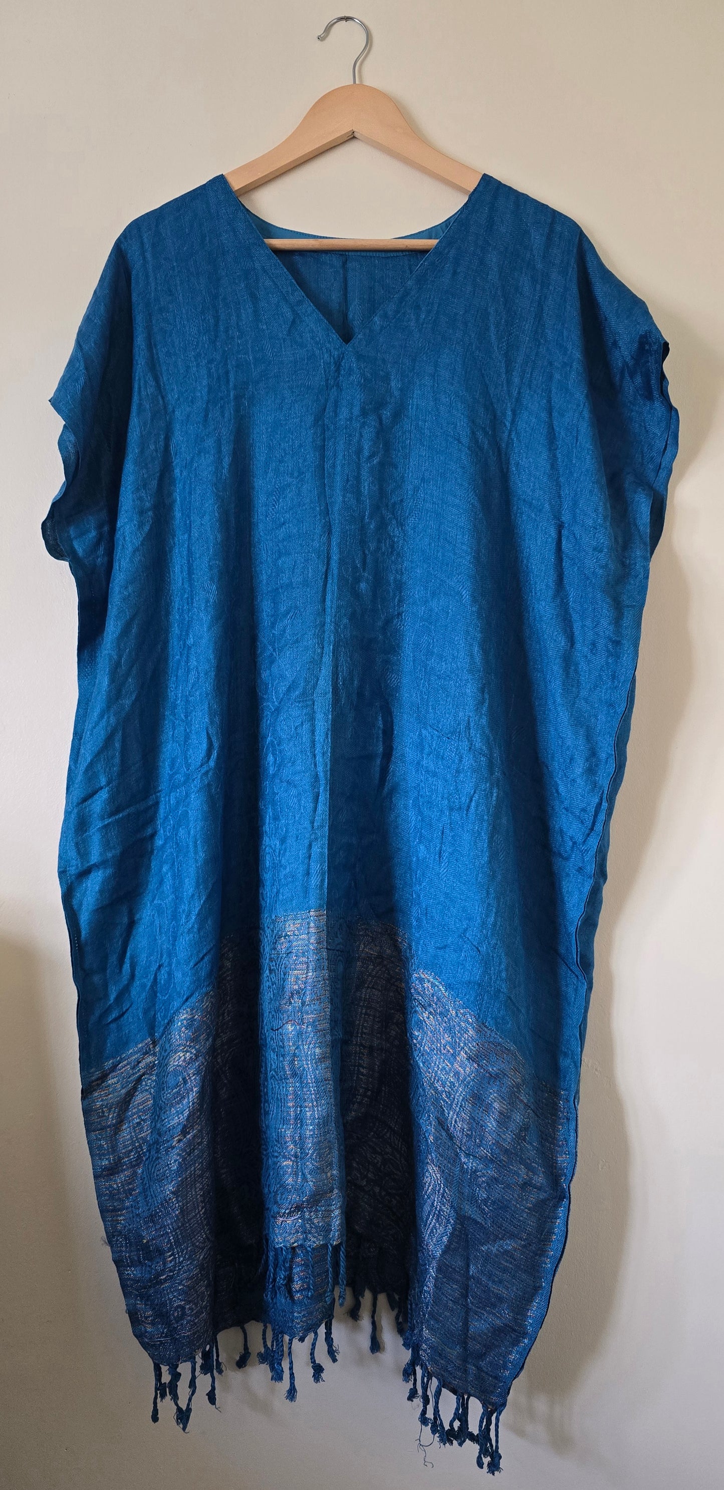 Moon Child Tunic Top in Ocean Blue