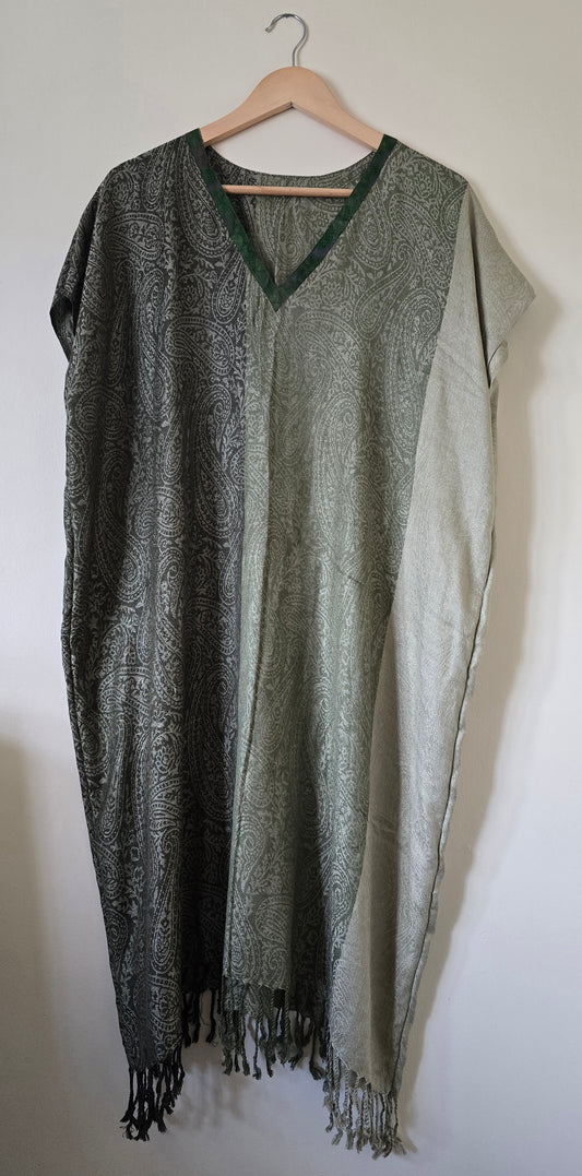 Moon Child Tunic Top in Ocean grey