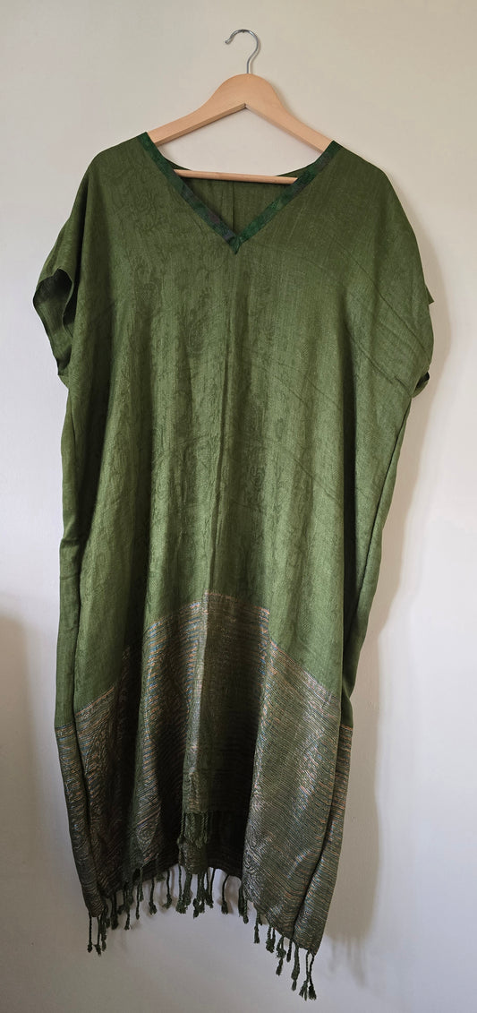 Moon Child Tunic Top in Witchy Green