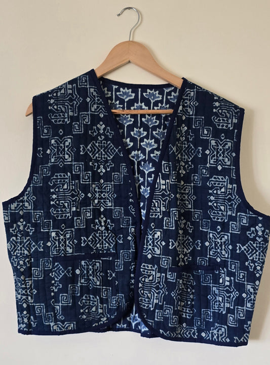 Meadows Khanta Waistcoat in Kosmic Indigo