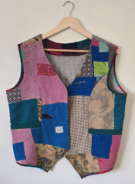 Meadows Khanta Waistcoat in Patches of Me